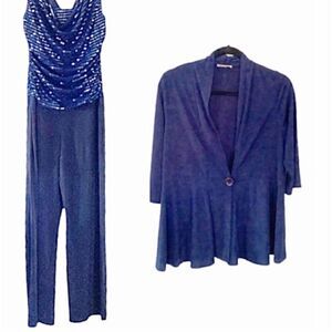 Enfocus Studio Navy Formal Pantsuit size 4